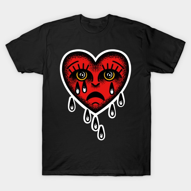 Sad heart T-Shirt by LEEX337